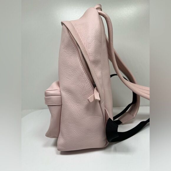 Balenciaga Smooth Calfskin Logo Small Everyday Backpack Light Rose Black main image 13